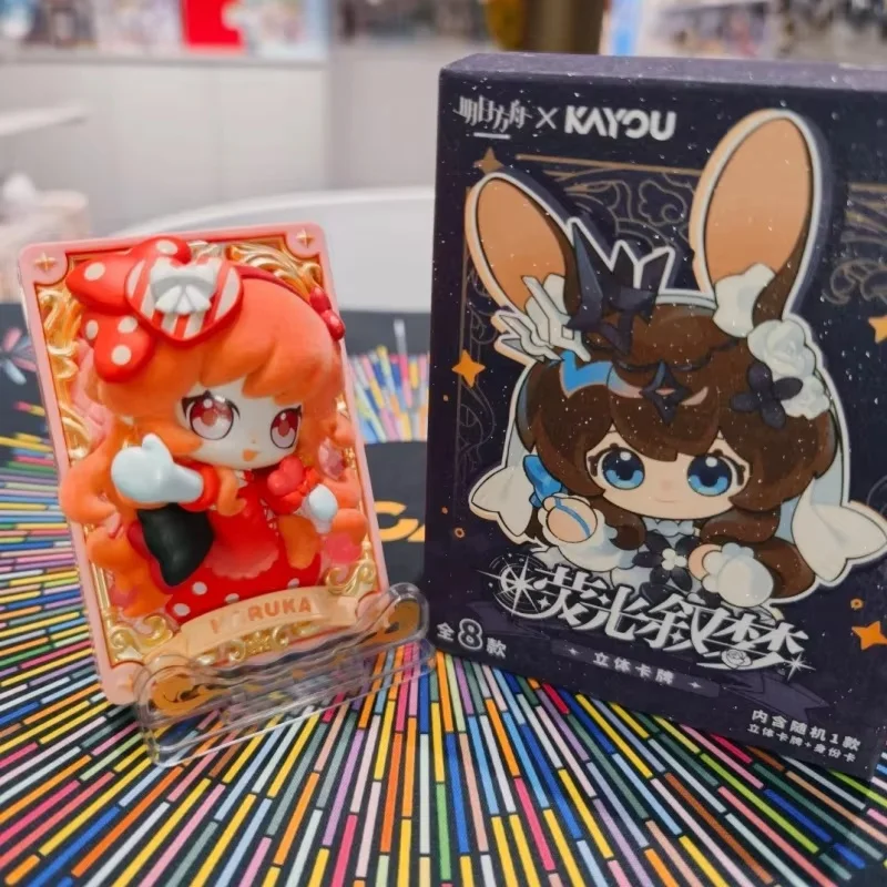 New Genuine Kayou Arknights 3d Stereoscopic Card Figurine Collectible Anime Blind Box Desktop Decoration Cute Toys Surprise Gift