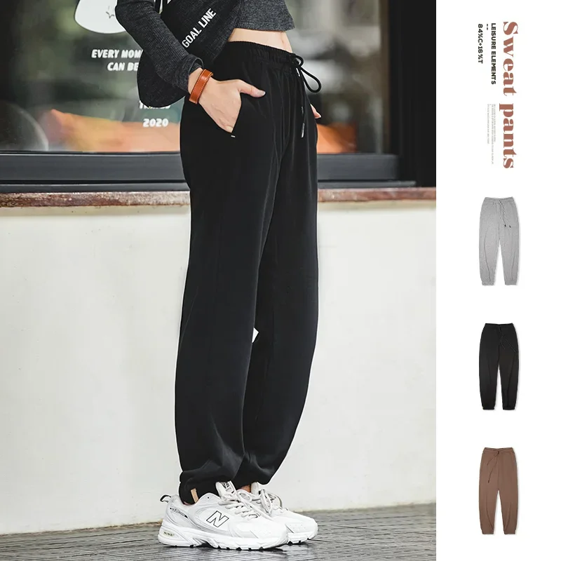 Maden Women’s Cotton Sweatpants Elastic Waist Workout Lounge Pants Leisure Cotton Jogger Sportwear Casual Track Pant