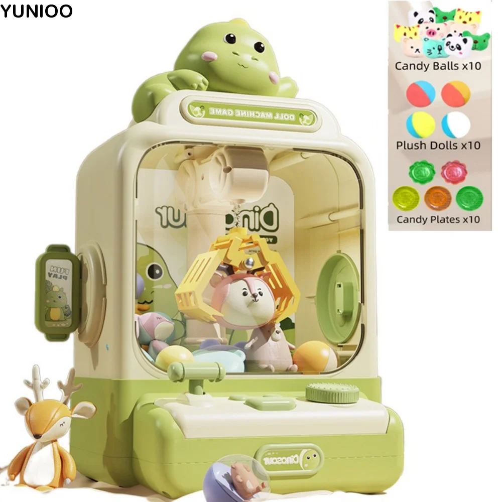 cartoon-animals-design-mini-clip-doll-machine-strong-grip-music-candy-vending-machine-toy-easy-to-operate-electronic
