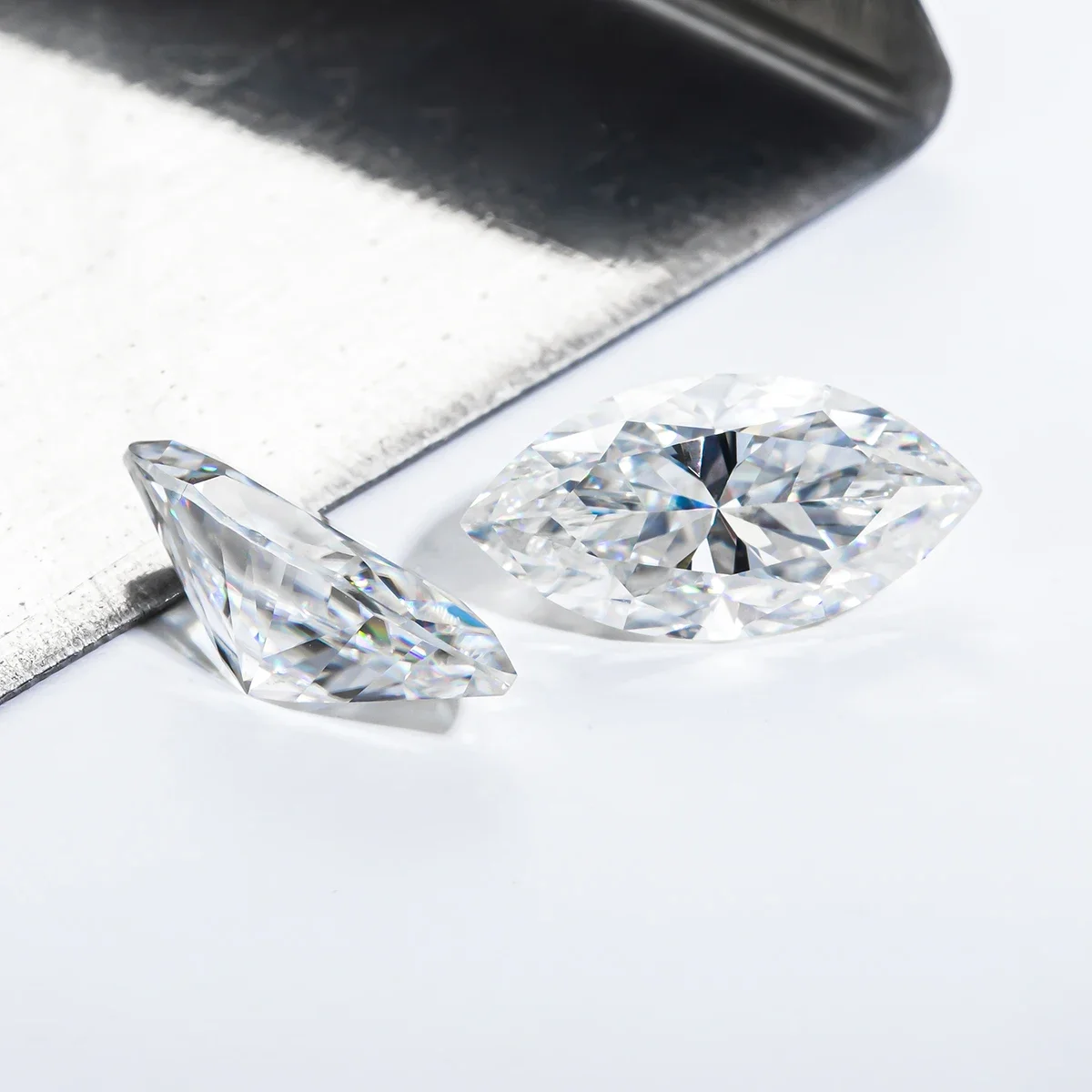 QIBAOKU 0.2ct/0.3ct/0.4ct/1ct/4ct Marquise Cut Loose Moissanite D Color VVS1 GRA Certificate Loose Stones Factory Jewelry 2026