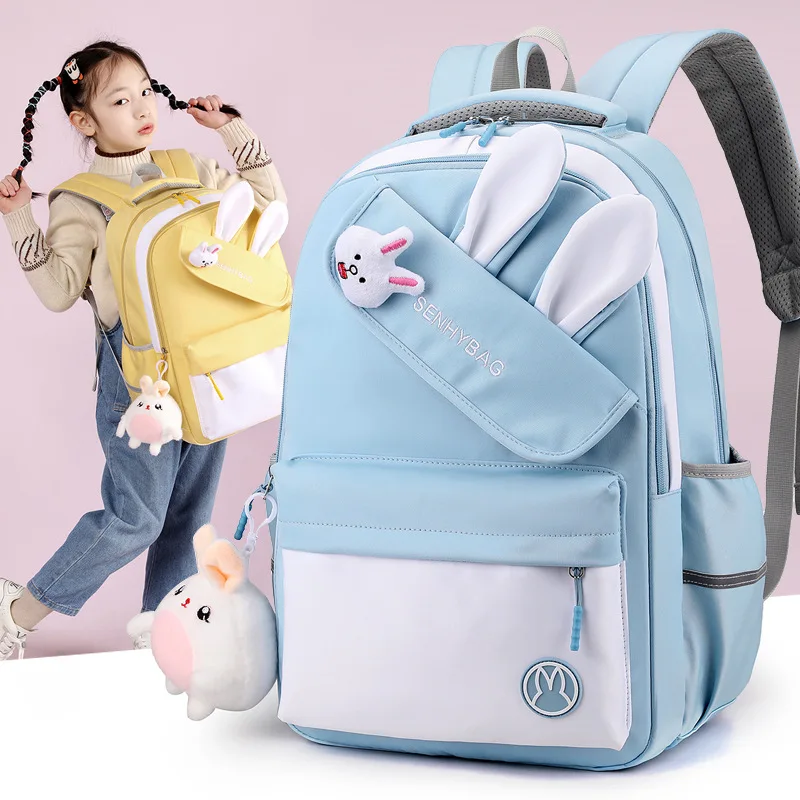 

Backpack for Girls Primary School Student Bag 8-14 Years Children Pink Bookbag Kids Satchels Teenagers Knapsack Mochila Femenina