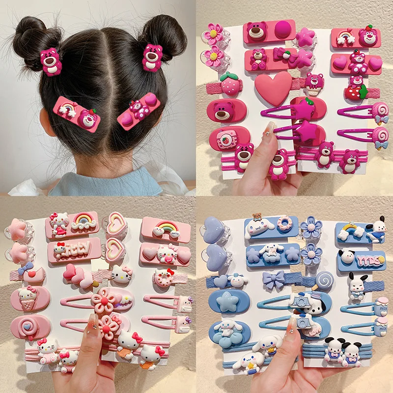 Baby cute  bear cartoon hairpin girl hair accessories bangs baby hair clips  headdress kids hairpin bb clip children hair