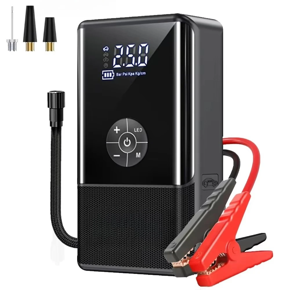 

SXLL NCFKOS Multifunctional Car Starter 12V 1000A Current 22200mAh Battery Portable Car Jump Starter with Air Pump