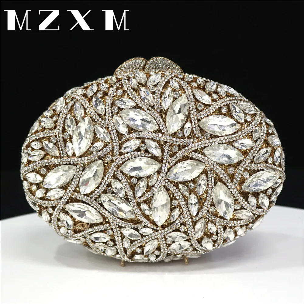 Multi Shape Design New Luxury Diamond Women Clutch Bag Wedding Evening Bag Crystal Women Purse High Party Rhinestone Box