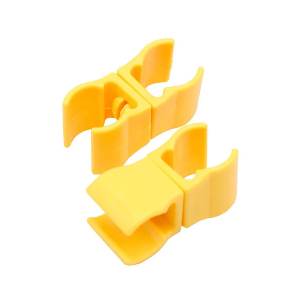 

6 шт., пластиковая пряжка, зажим для футбольного тренировочного флагштока, желтый, вращающийся на 360 градусов, трубка с футбольной головкой, фиксированный зажим, прочный пластик