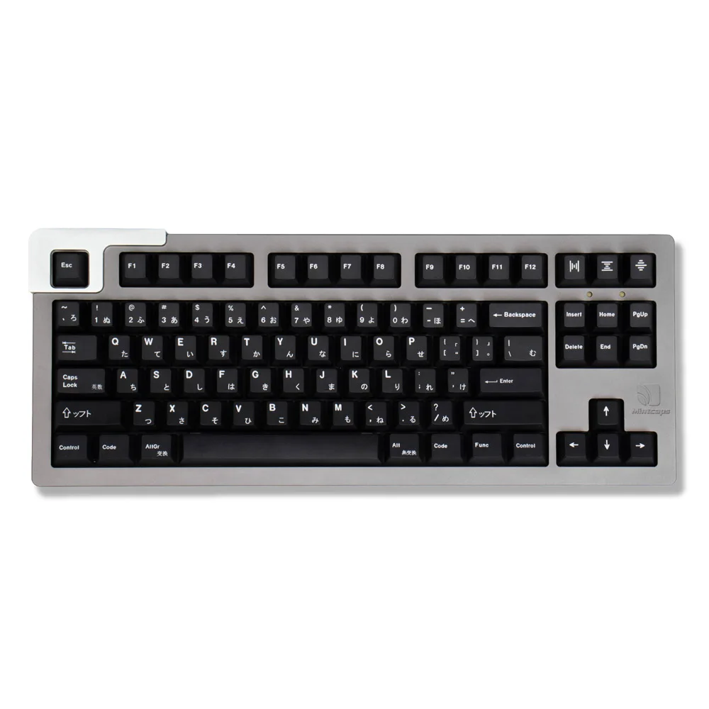 Black Keycaps for Mechanical Keyboard 136 Keys Cherry Profile Japanese PBT Dye Sublimation GK61 Anne Pro 2 Akko