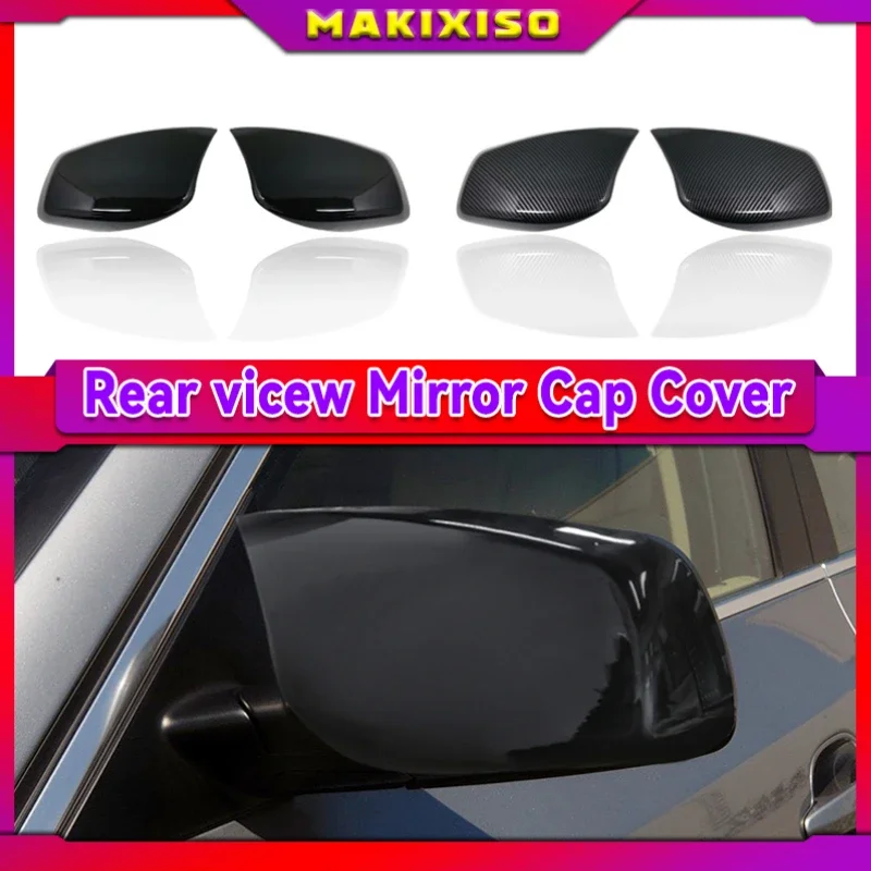 

Carbon Fiber Bright black Side Rearview Mirror Cover For BMW 5 Series E60 E61 525i 528i 528xi 530i 530d