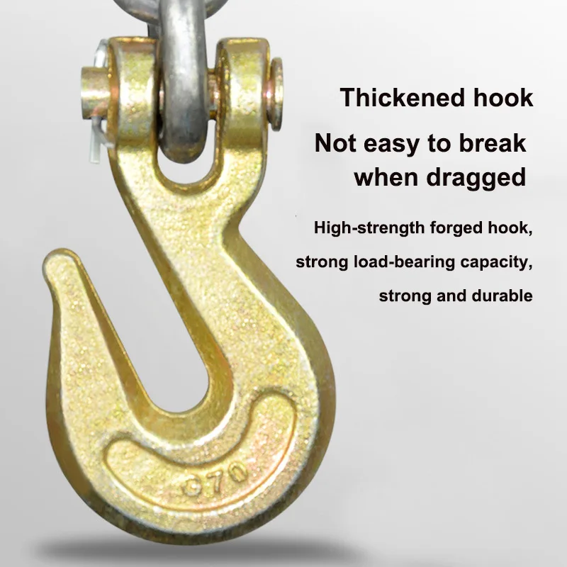 

8mm Alloy and Iron Welded Transport Chain with Galvanized Finish Hot Selling 1/2\" Heavy G80 Steel Tow Chain