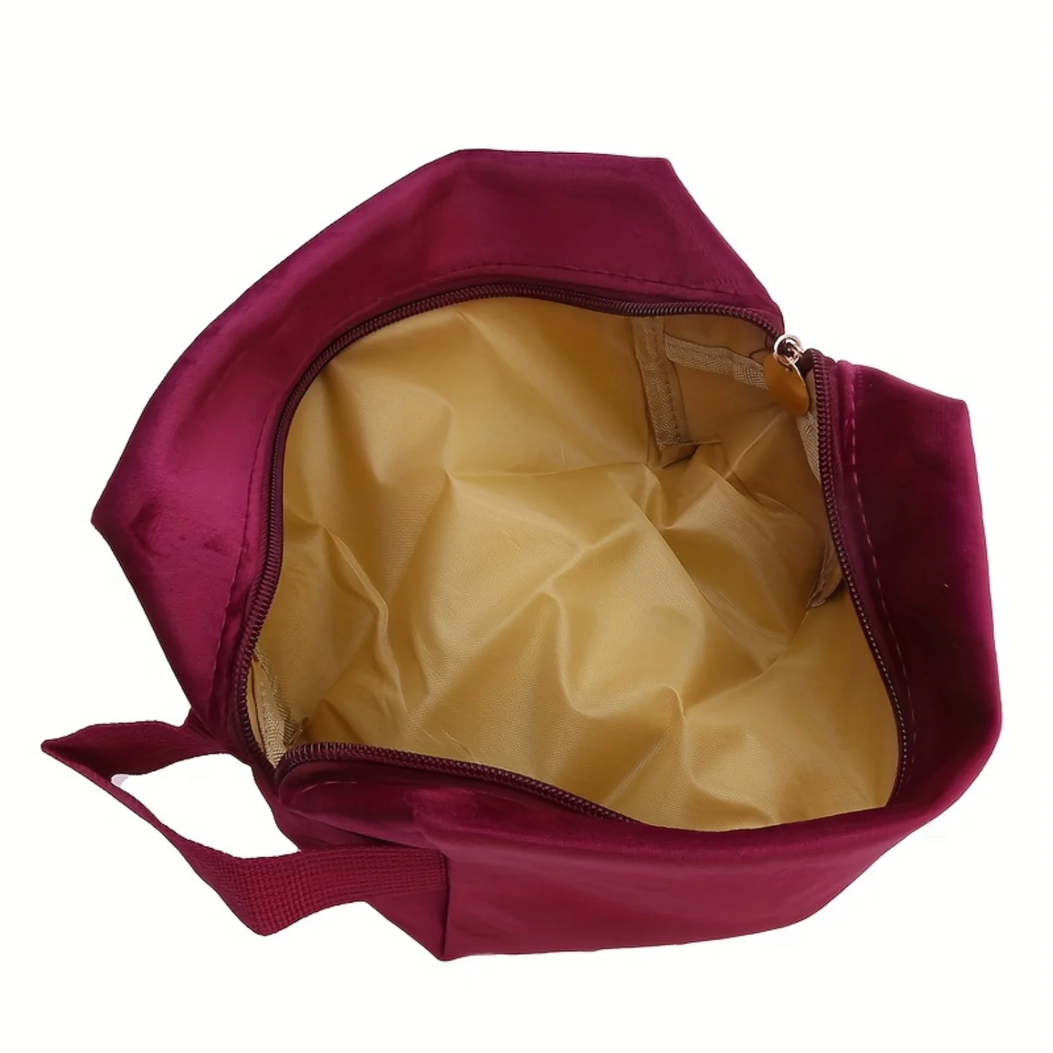 4 stks/set klassieke effen kleur dames make-uptassen, draagbare cosmetische lippenstift clutch zakjes