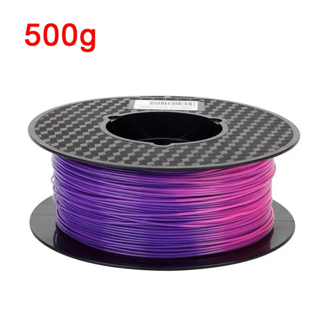 EasyThreed Farbwechsel mit Temperaturfilament PLA 1,75 mm 1 kg 3D-Drucker PLA-Filament 250 g 500 g 3D-Stift Sublimationsmaterial Schwarz Lila 10
