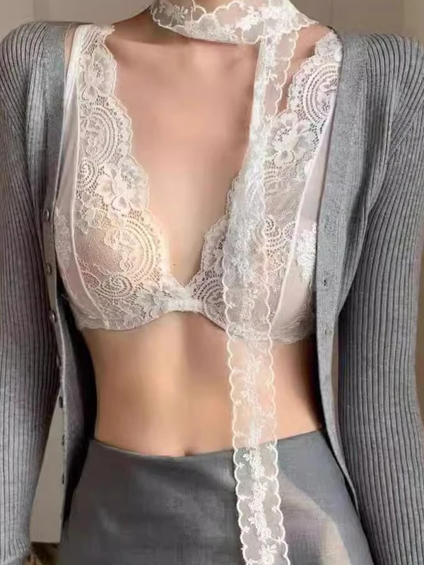 

Кружевной топ Pure Desire для женщин: бесшовный, с эффектом пуш-ап для небольшой груди, красивый, с бретелями, без боковых швов