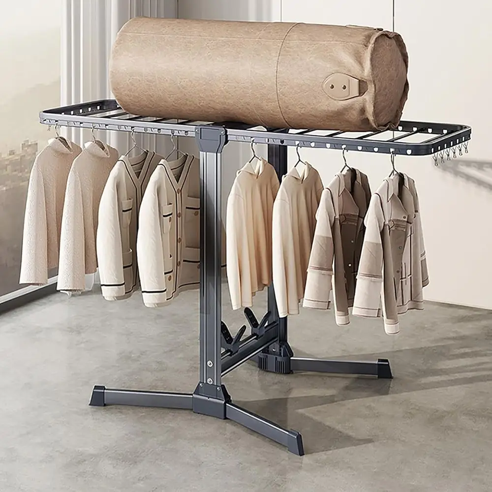 

Space-Saving Indoor Clothes Drying Rack, 1.6M Folding Design for Easy Storage