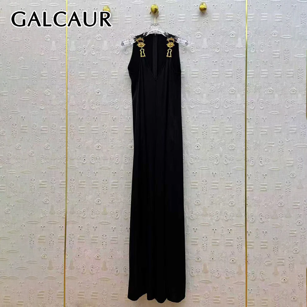 

GALCAUR однотонный сращенный 3D базовый шикарный комбинезон женский с v-образным вырезом без рукавов элегантные свободные женские комбинезоны летняя мода стиль новый