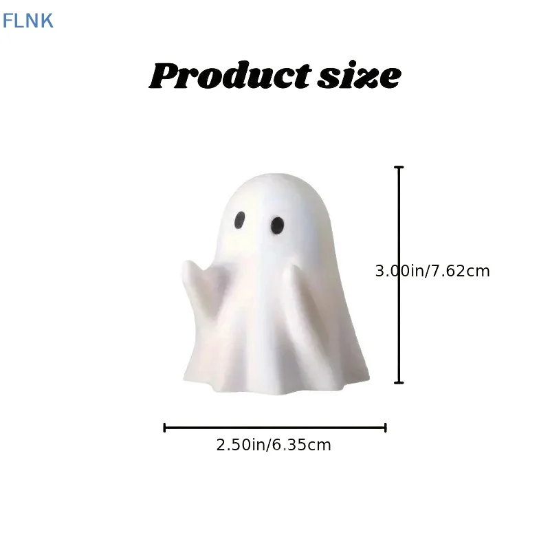 【KC】Funny Ghost Pen Holder Spooky Ghost Figurine Design Pencil Holder For Desk Organizer Accessory Gifts For Families Friends