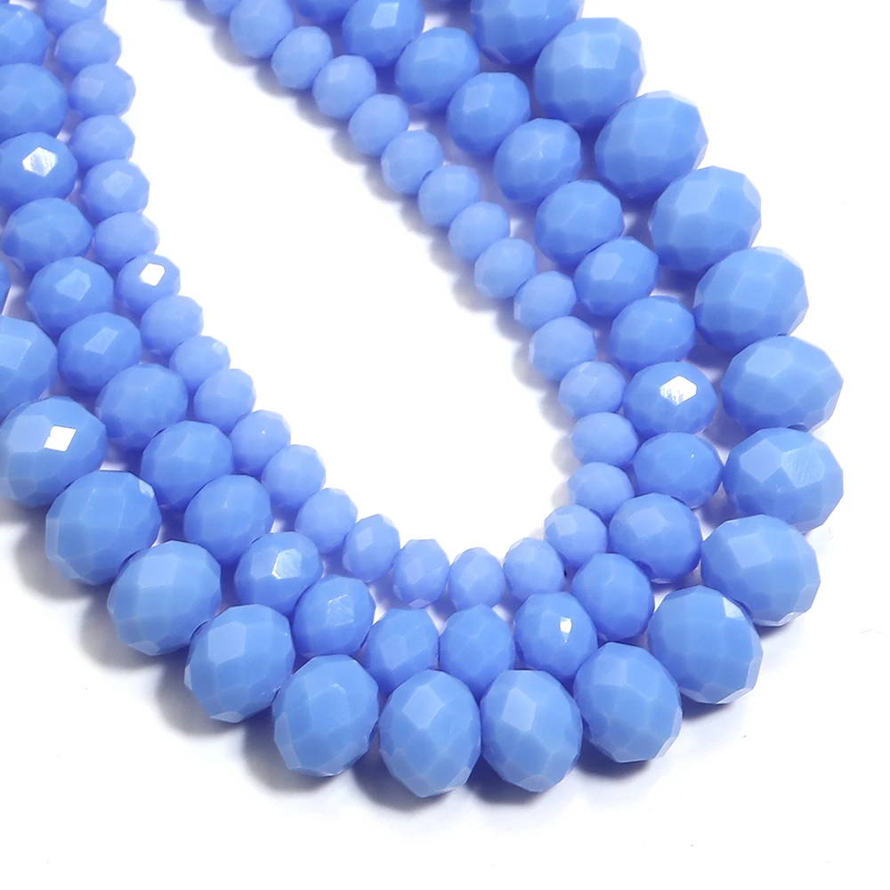 1 strang/lot Porzellan Kristall Perlen Facettierte Glas Perlen Lose Spacer Perlen Für Schmuck Machen DIY Halskette Armband Zubehör