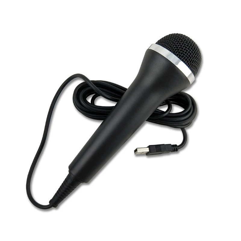 Universal USB Wired Microphone Karaoke Mic For Switch Wii PS4 PS3  ONE/360/ PC/PS2