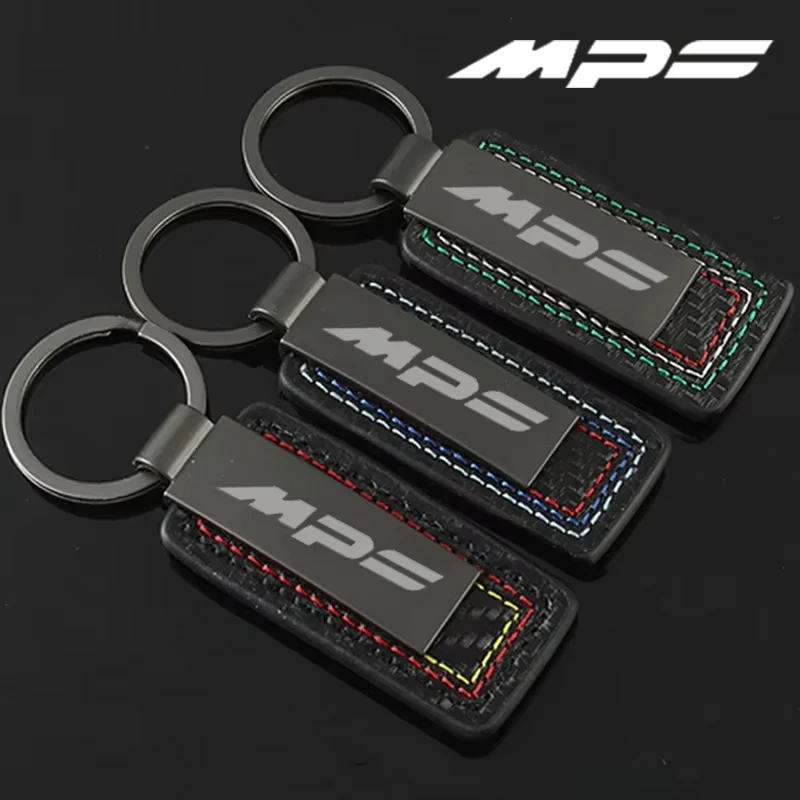 Leather Car Keychains Auto Key Chains Rings Pendant Accessories for Mazda MPS Atenza 3 Axela 2 MX5 6 CX7 RX7 626 CX30 SKYACTIV