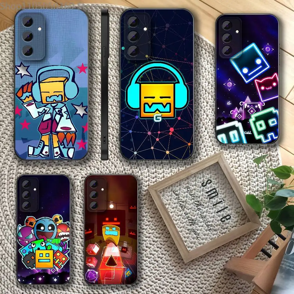 

G-Geometry Game D-Dash Phone Case For Samsung S 25,24,23,22,30,21,20,10,9,Ultra,Plus,Lite,FE,5G Black Full-coverage Soft