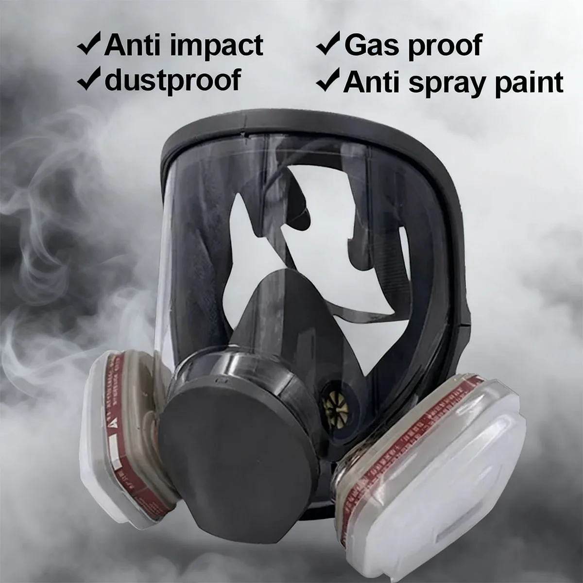 

Противотуманный противогаз 6800, промышленная окраска, распылительный респиратор, безопасный рабочий фильтр, пыленепроницаемый, анфас, защита от формальдегида