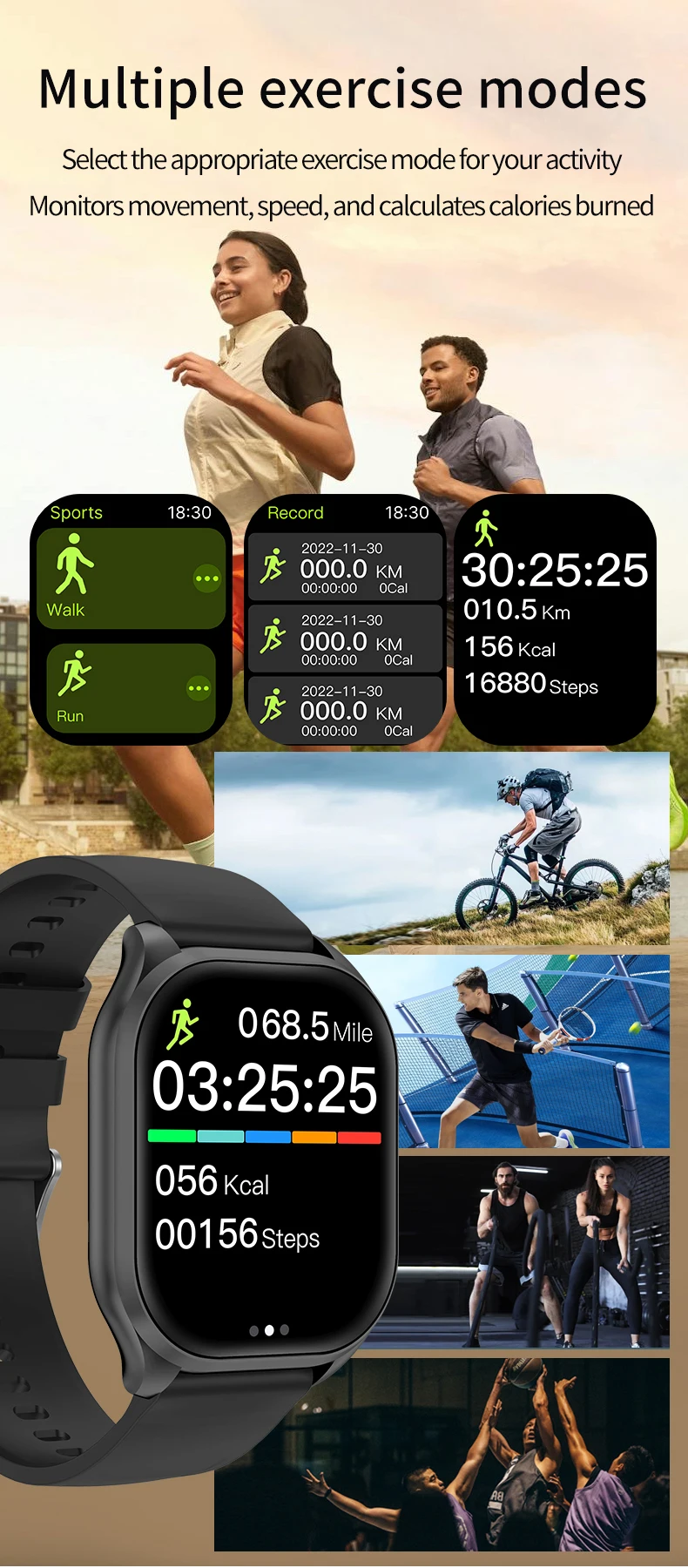 Smart Watch with Bluetooth Calling, 1.88-Inch HD Display and Fitness Tracking description 8