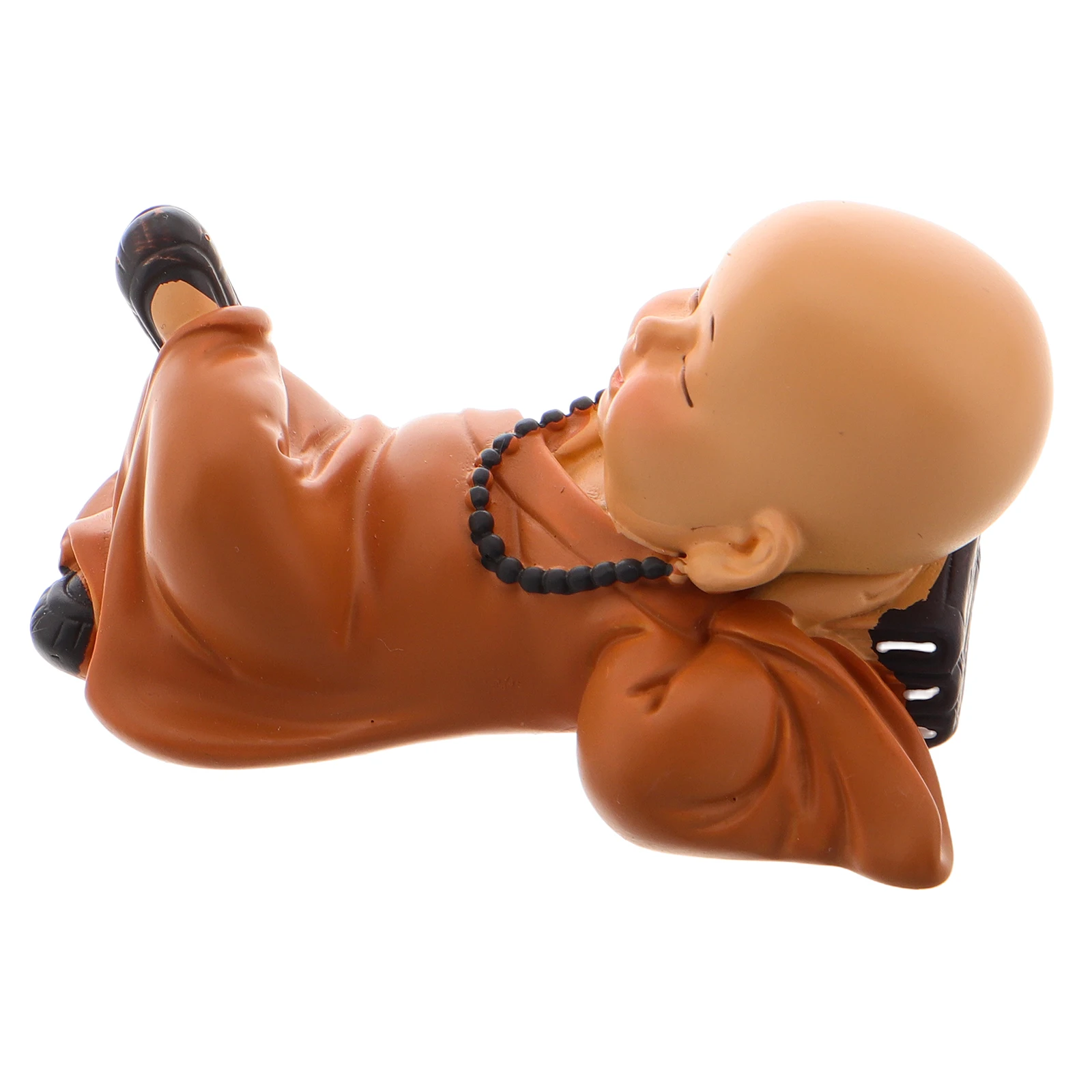

Buddha Car Ornaments Resin Monk Statues Dashboard Decorative Figurines Enhance Atmosphere Longlasting Material Exquisite