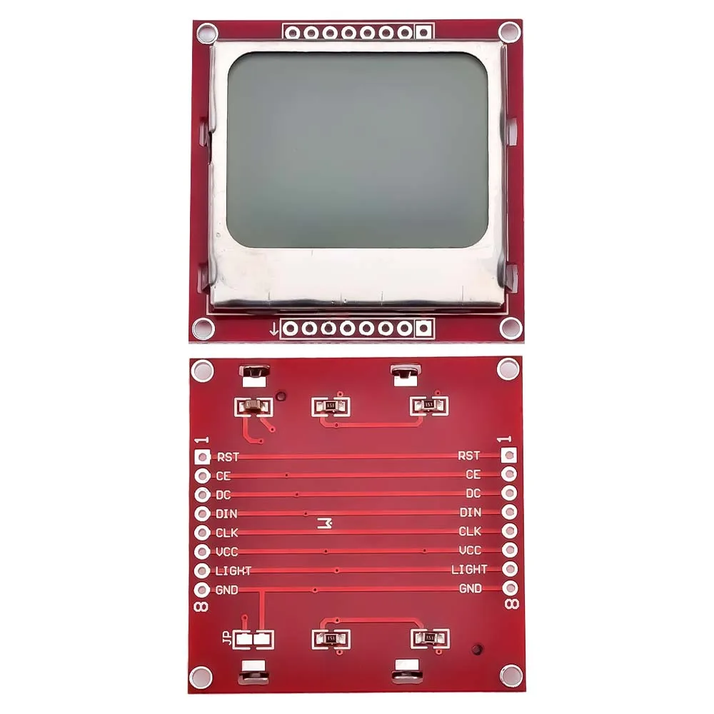 Smart Electronics LCD Module Display Monitor adapter PCB 84*48 84x84 lcd 5110 Nokia 5110 Screen for Arduino