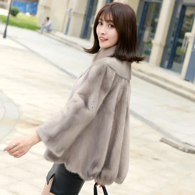 Real Mink Fur Coat Women Luxury Womens Fur Coat Short Fur Jacket Femme Fourrure Warm Korean Fur Coats Jackets for Women Abrigos