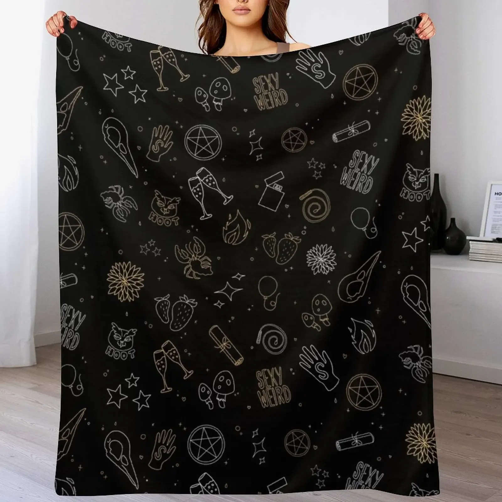 Pattern Design Symbols Fort Salem Witches Raelle Scylla Throw Blanket christmas decoration Tourist sofa bed Blankets