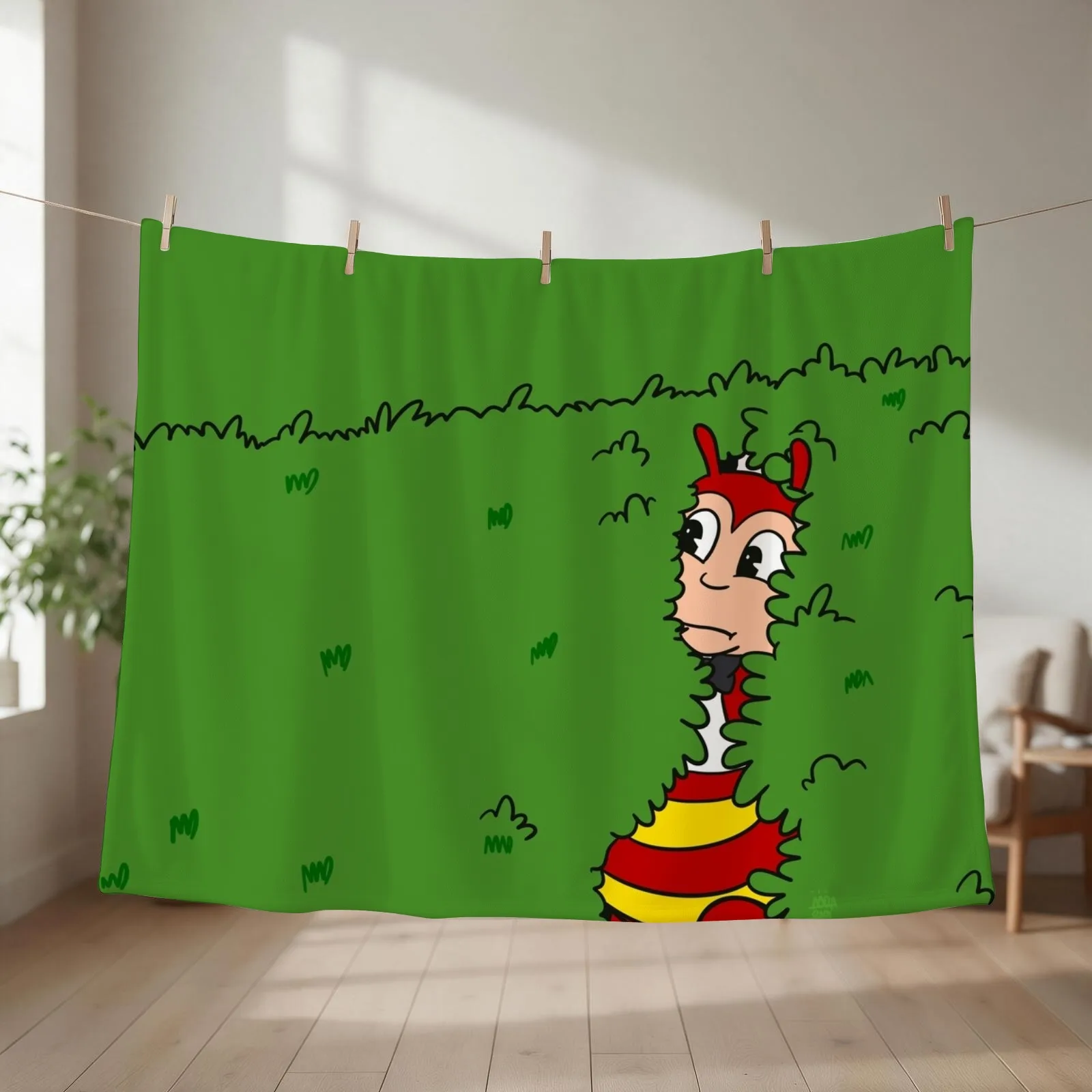 JOLLIBEE BUSH MEME PARODY PINOY SHOWER CURTAIN Throw Blanket couch cozy soft plush fuzzy picnic outdoor blanket