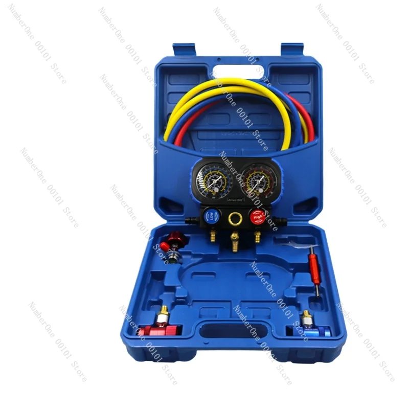 Air-conditioning refrigerant  kit pressure diagnostic 1234YF is suitable for automotive air-conditioning refrigerant gas snow