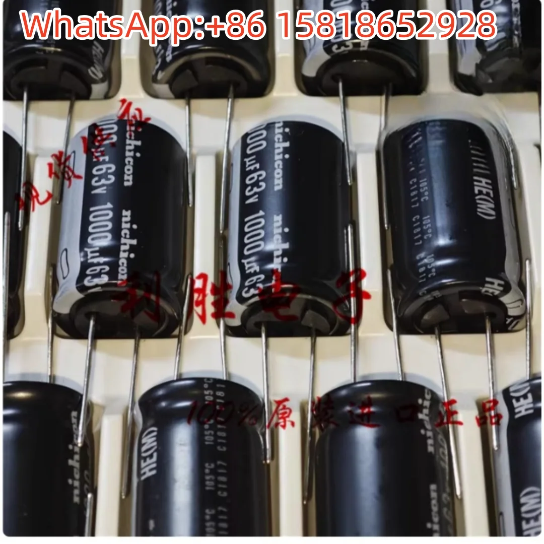 

10PCS 1000uF 63V Japan Nichicon Electrolytic Capacitor 63V1000UF 18*32 HE High Frequency Low Impedance