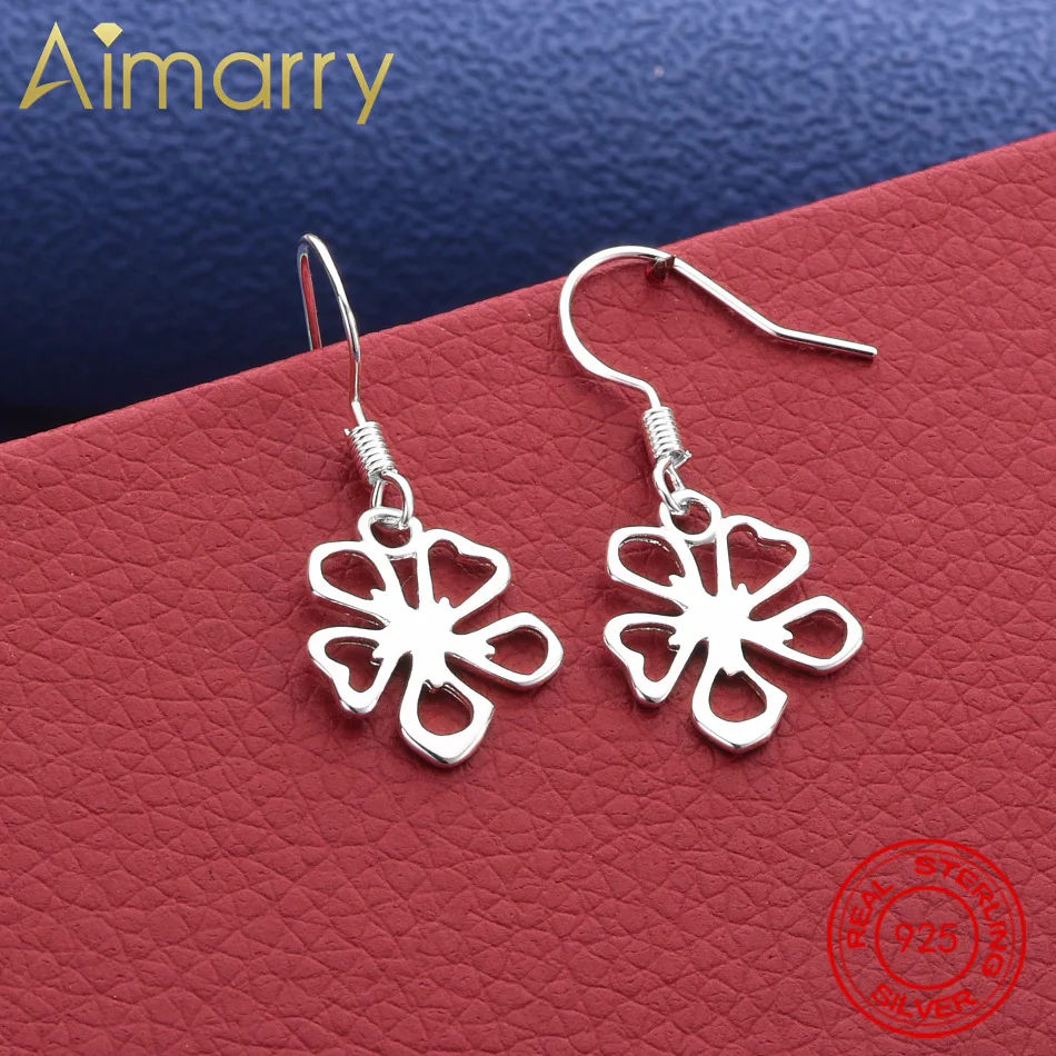 

Top 925 Sterling Silver Flowers Earrings Drop Earrings Creativity Gifts Street All-match Party And Daily Wear