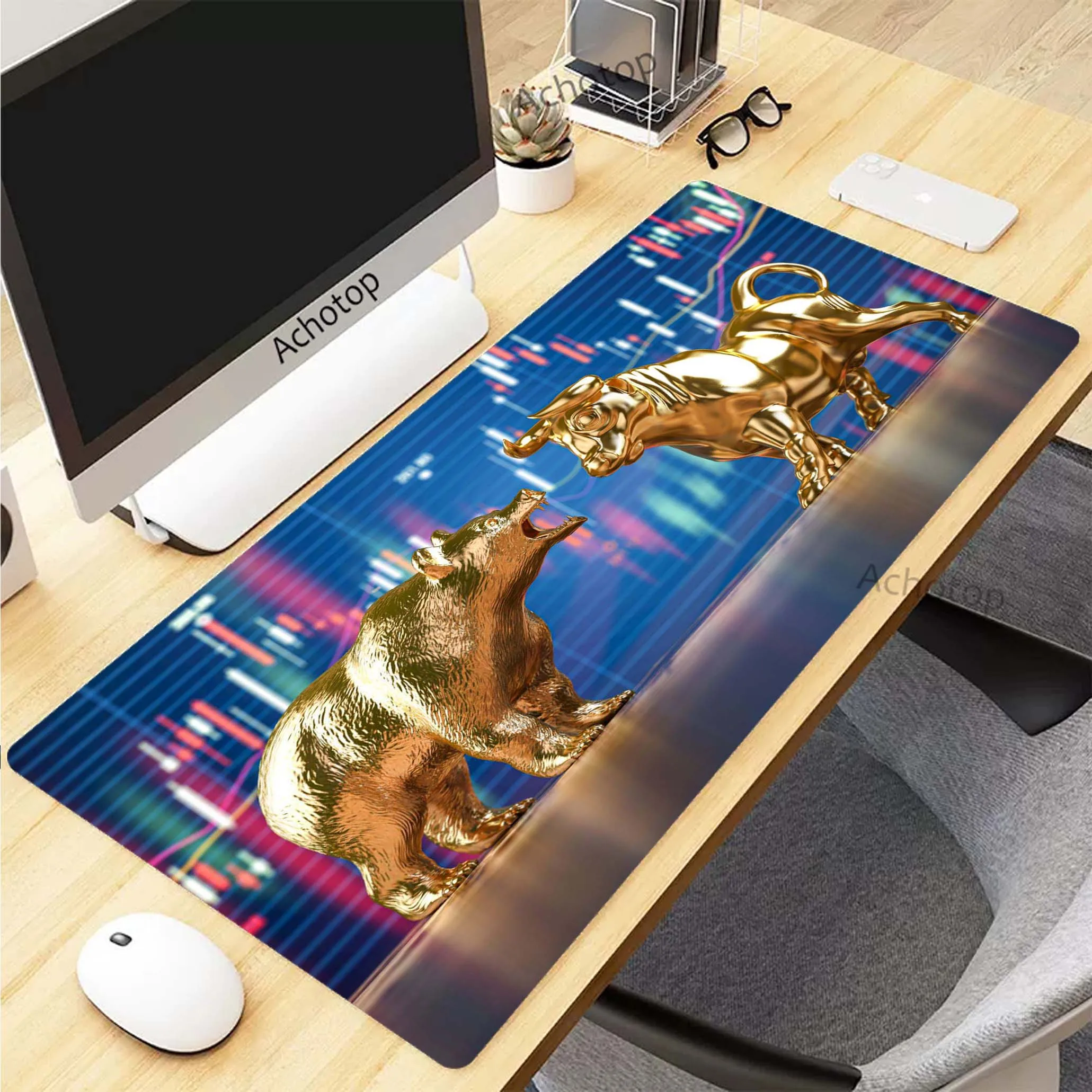 

Stock market chart pattern Gaming Accessories Mouse Pad Large Mousepad Gamer Mouse Mat Game Speed Keyboard Computer Desk Mat