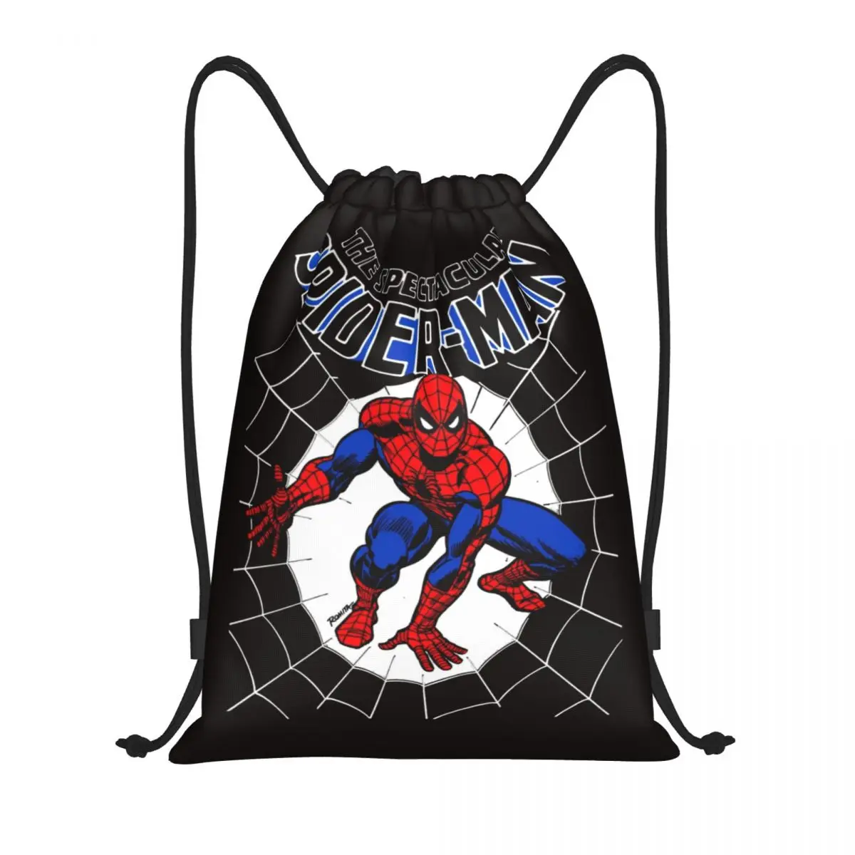 

Custom Spider Hero Drawstring Backpack Bags Women Men Lightweight Gym Sports Sackpack Sacks for Traveling