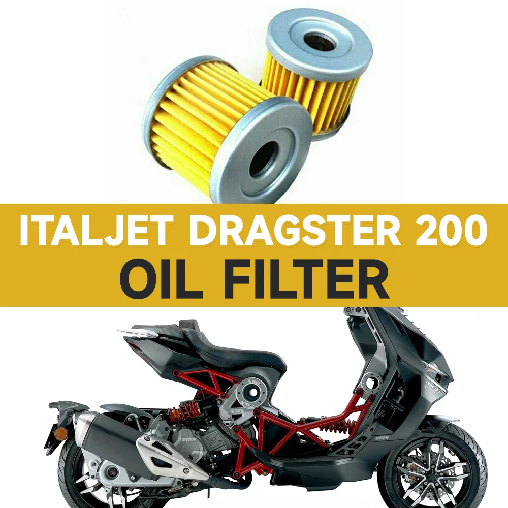 For Italjet Dragster 200 Dragster200 Motorcycle Oil Filter Oil Filter Element For ITAIJET Dragster 200 Accesories