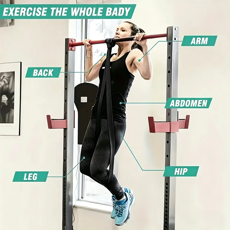 5Pcs/11Pcs Resistance Bands and Accessory Sets, Pull Up Assistance Bands, Exercise Bands for Men and Women Home Fitness - 5