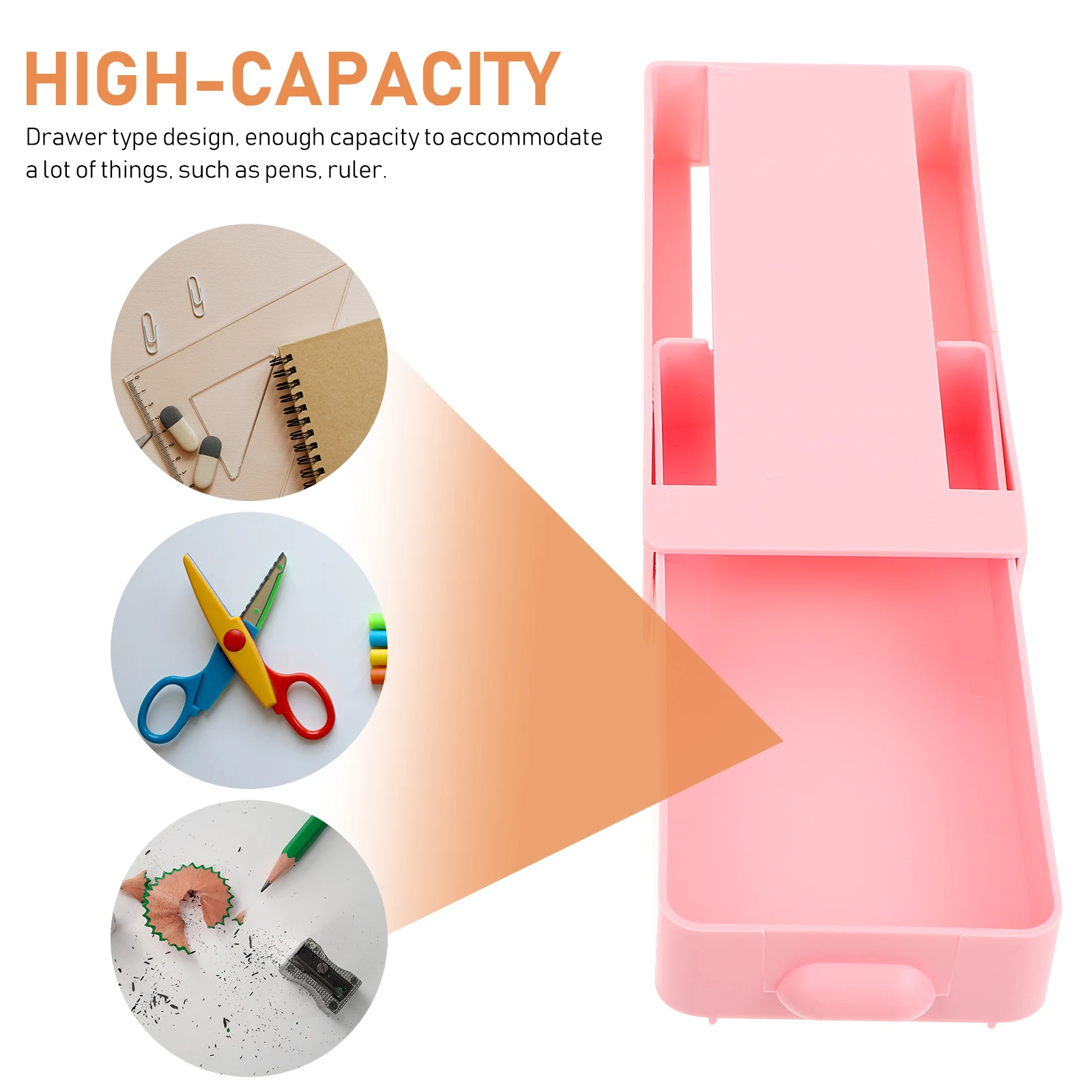 2 قطعة صندوق درج تحت المكتب قسط Abs حقيبة للتخزين لمكتب المدرسة المنزل لاصق المنظم الجدول أسفل الحاويات القرطاسية #6