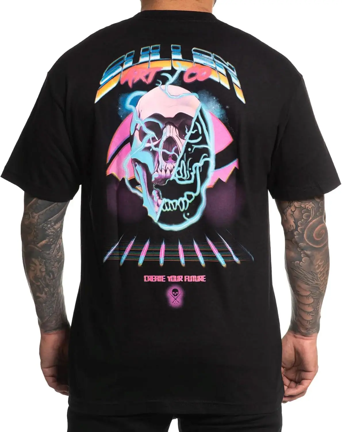 

Sullen Men's Sullen Futures Tattoo Lifestyle Graphic Art Summer Nights Standard Soft Short Sleeve Tee