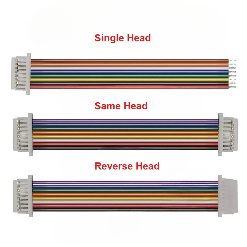 20PCS SH 1.0mm Single/Double Same/Reverse Electronic Wire Cable Connector 2/3/4/6/7/8/9/10Pin Long 10cm/20/30CM 28AWG
