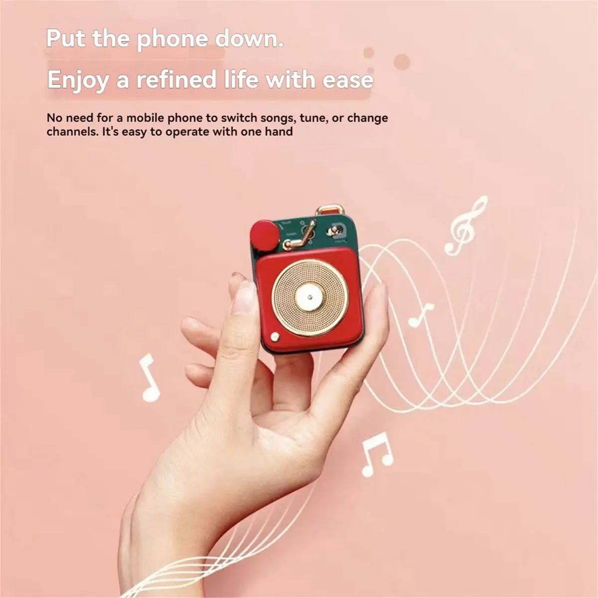 DT85 HOT  Retro Phonograph Bluetooth Wireless Speaker Colorful Portable Mini Music Player for Home and Outdoor Use A