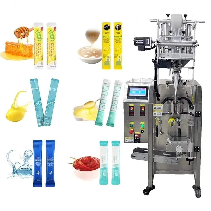 10-50ml Automatic Small Bag Packaging Machine For Cosmetics Ketchup Soy Sauce Honey Liquid