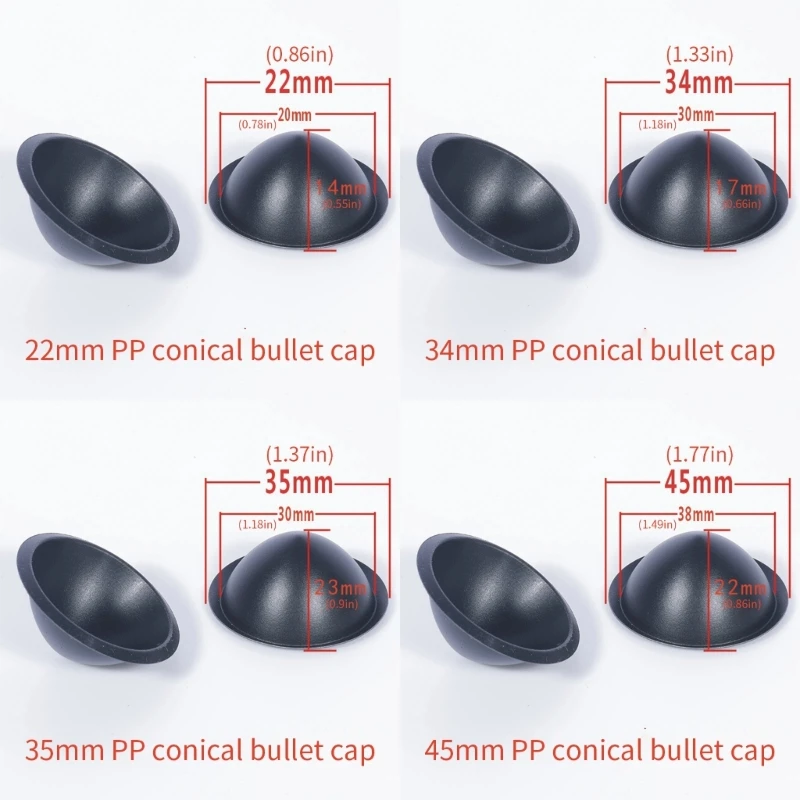 

J78A Набор из 2 высокоточных пылезащитных колпачков из полипропилена диаметром 22 мм/34 мм/35 мм/45 мм