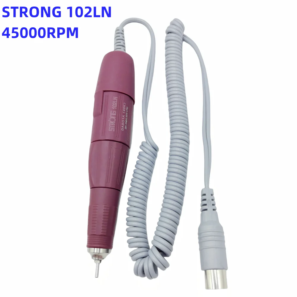 Nail Drill Pen 45K 102LN Micromotor Polishing Handpiece For All Marathon STRONG 210 90 204 Electric Manicure Machine Handle Tool