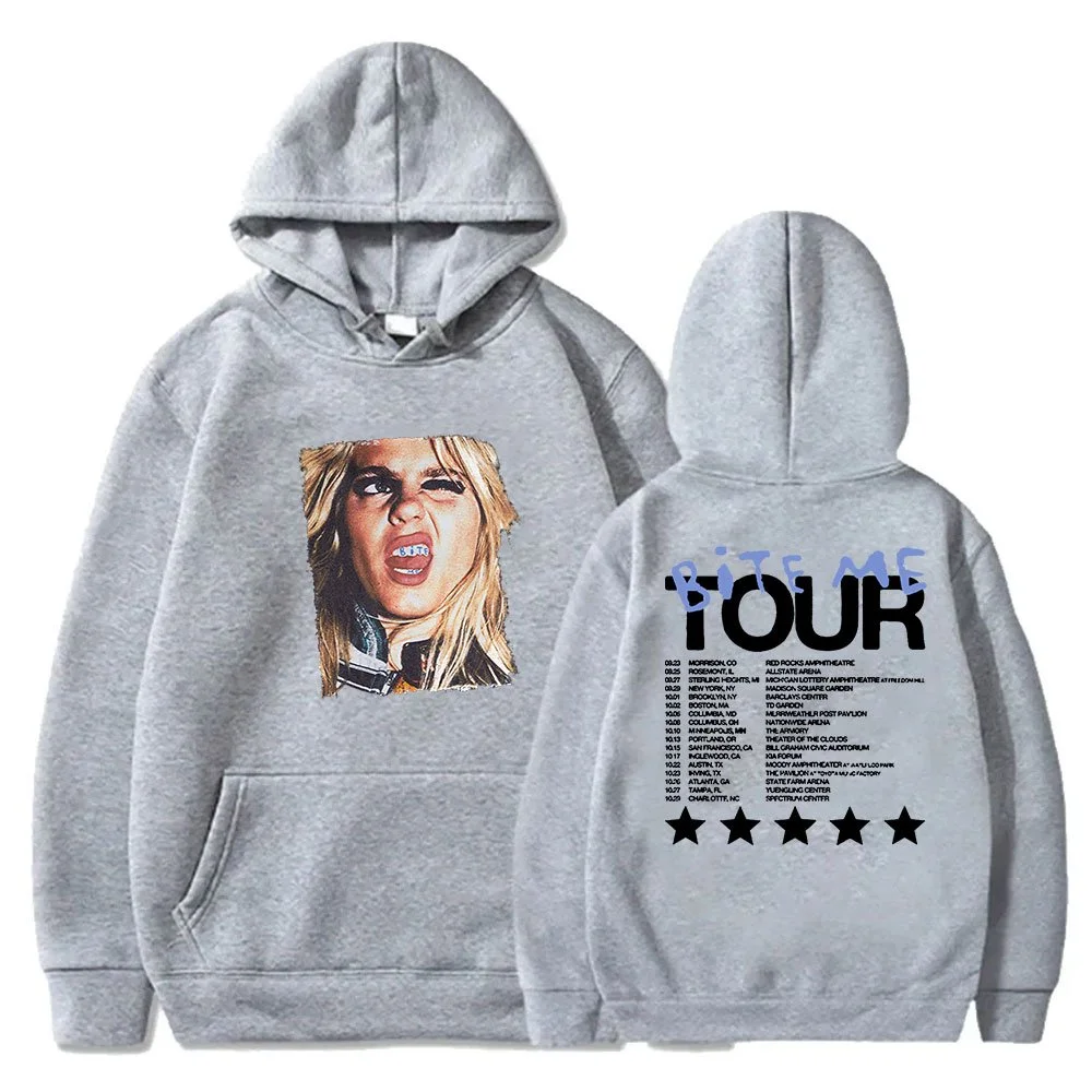 Reneé Rapp Bite Me Tour Dates هوديس كوسبلاي للنساء والرجال، بلوزات بقلنسوة بأكمام طويلة #3