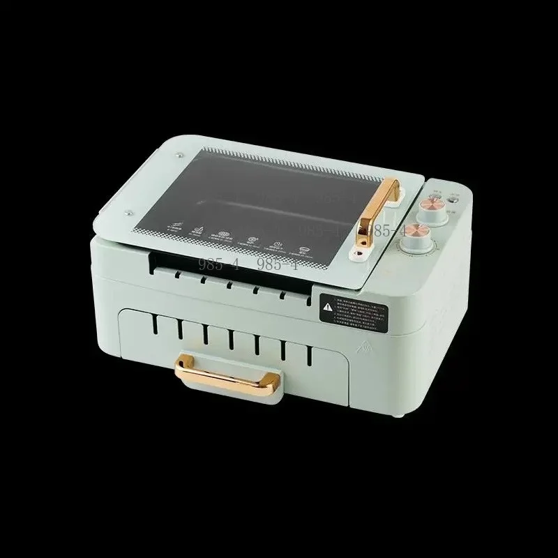 Home Automatic Rotating Grill, Smokeless Indoor BBQ, Electric Hot Pot & Barbecue Pan