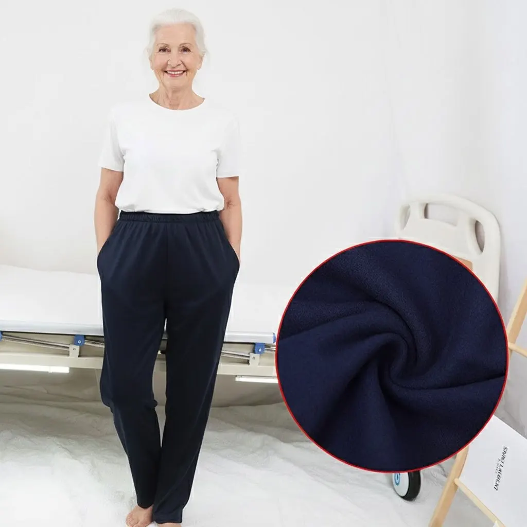 Pantaloni adattivi con cerniera laterale Comfort Fit: pantaloni leggeri primaverili/estivi per anziani, post-operatori e cura della mobilità limitata