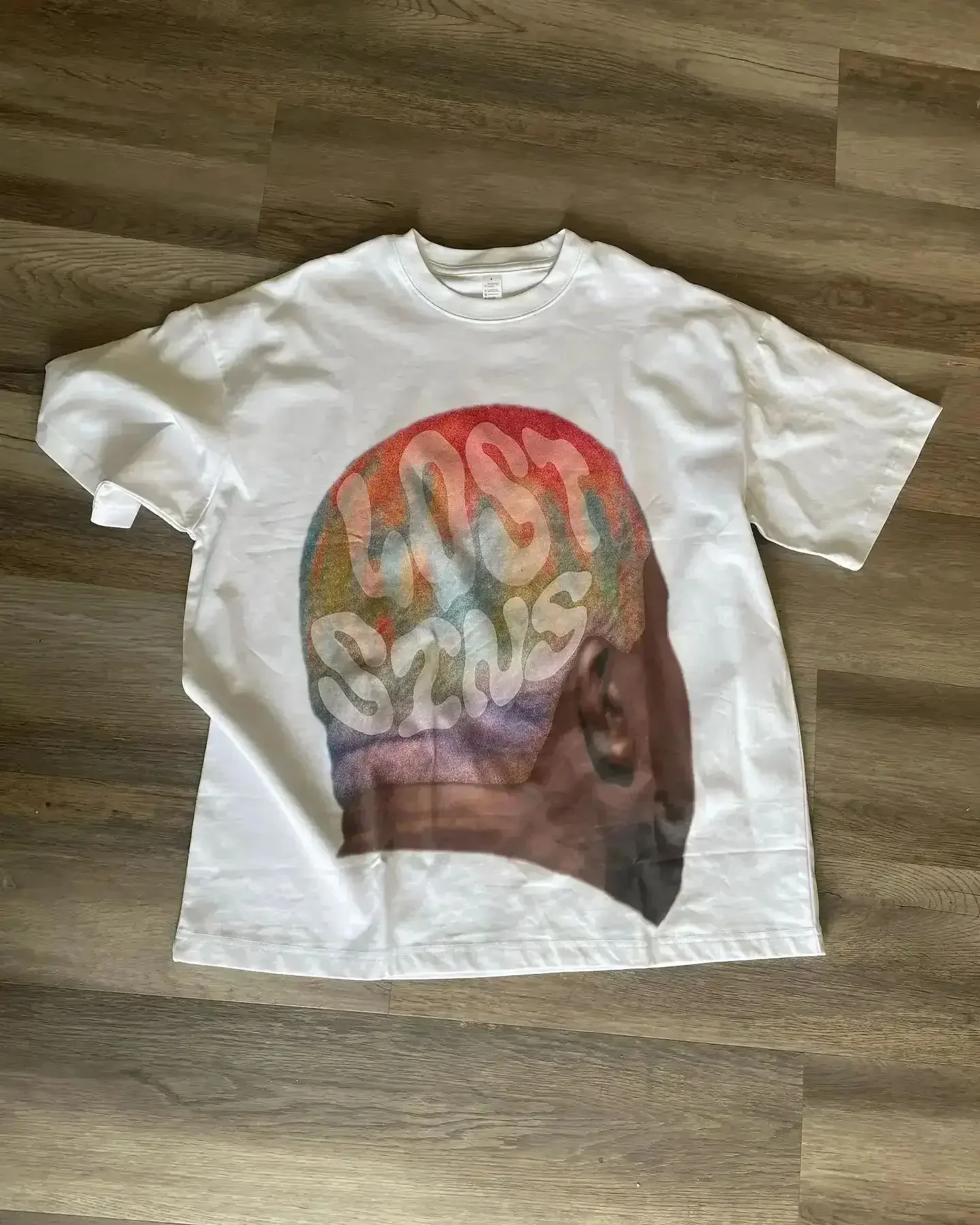 الهيب هوب الأمريكية شخصية نمط تي شيرت مطبوع موضة عادية المتضخم تي شيرت Harajuku القوطية ريترو بلايز للجنسين Y2k