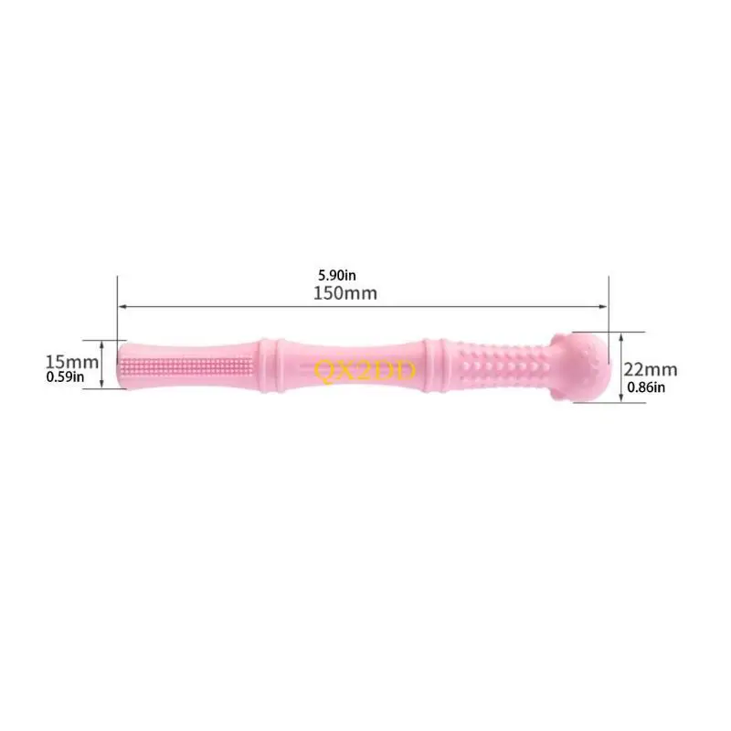QX2D طفل مضغ أنبوب سيليكون ألعاب Teether Teoth