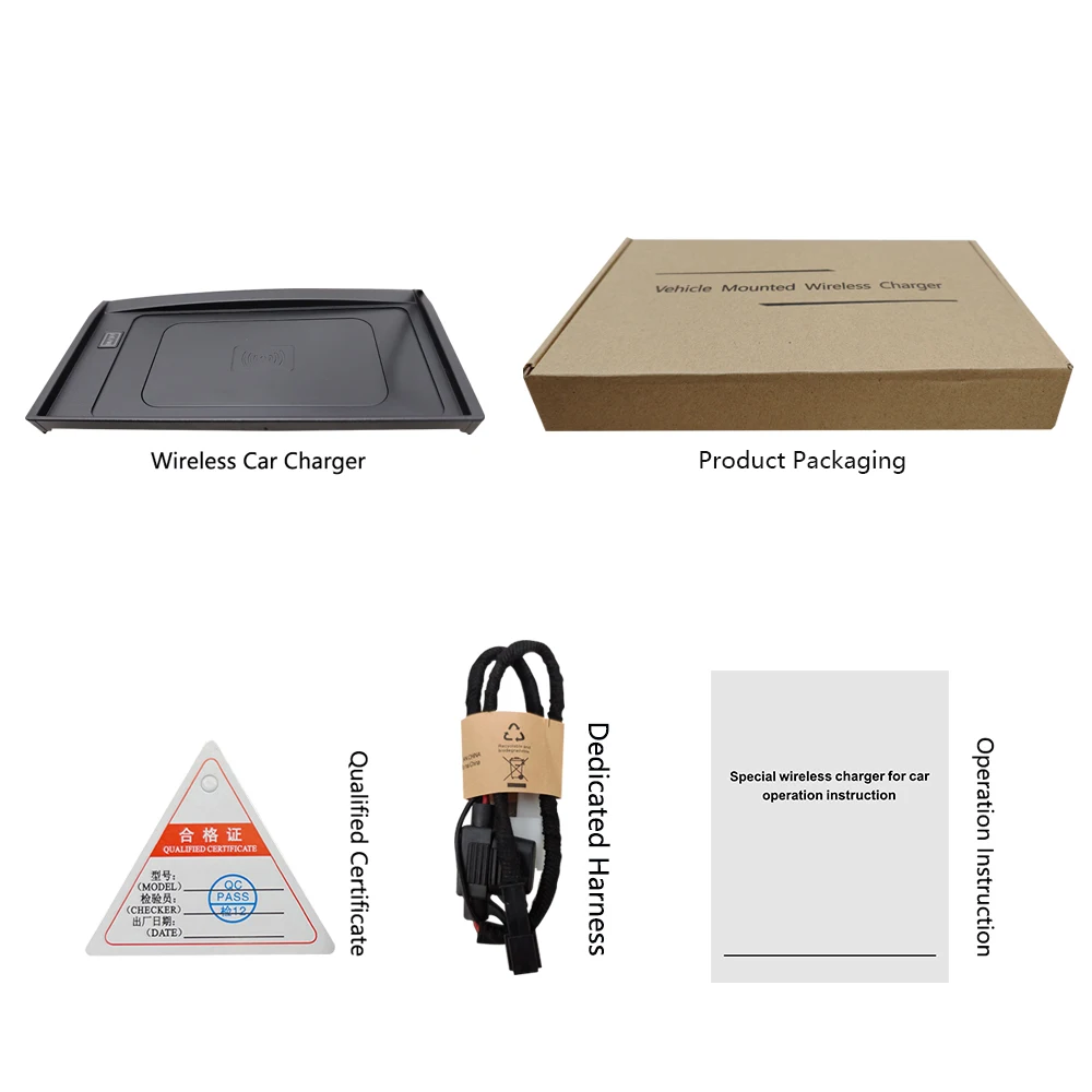 Bezprzewodowa ładowarka do Toyota Fortuner 2015-2022 - Szybka podkładka ładująca do modeli SUV Akcesoria