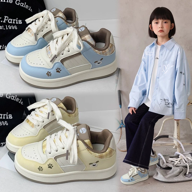 

Детская повседневная обувь для хлеба, осень 2023, новый стиль, универсальная модная удобная спортивная обувь на толстой подошве для мальчиков и девочек